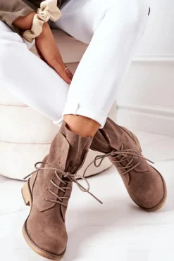 Botki Sznurowane|Czarne Botki><noscript><img width=