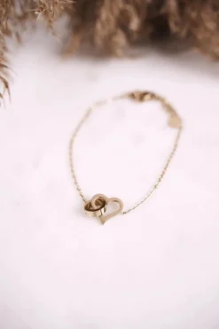 Bransoletki>Boto Bransoletka Celebrytka Kółeczko i Serce Złota Promise