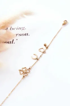 Clearance Boto Bransoletka Celebrytka Koniczyna Złota Luckies