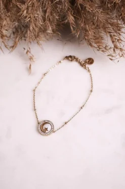 Sale Bransoletka Celebrytka Księżyc i Gwiazdka Złota Universe Bransoletki