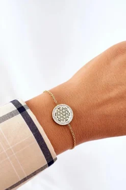 Bransoletka Celebrytka Z Cyrkoniami Złota Bransoletki