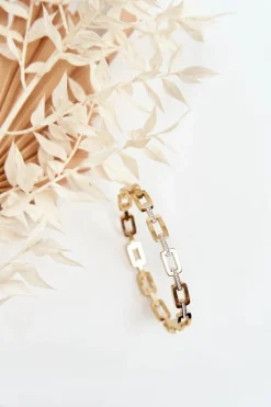 Discount Bransoletka Damska Zdobiona Cyrkoniami Złota Bransoletki