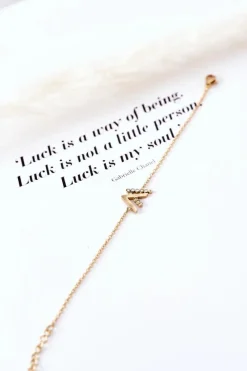 New Bransoletka Na Łańcuszku Z Cyrkoniami Złota Bransoletki