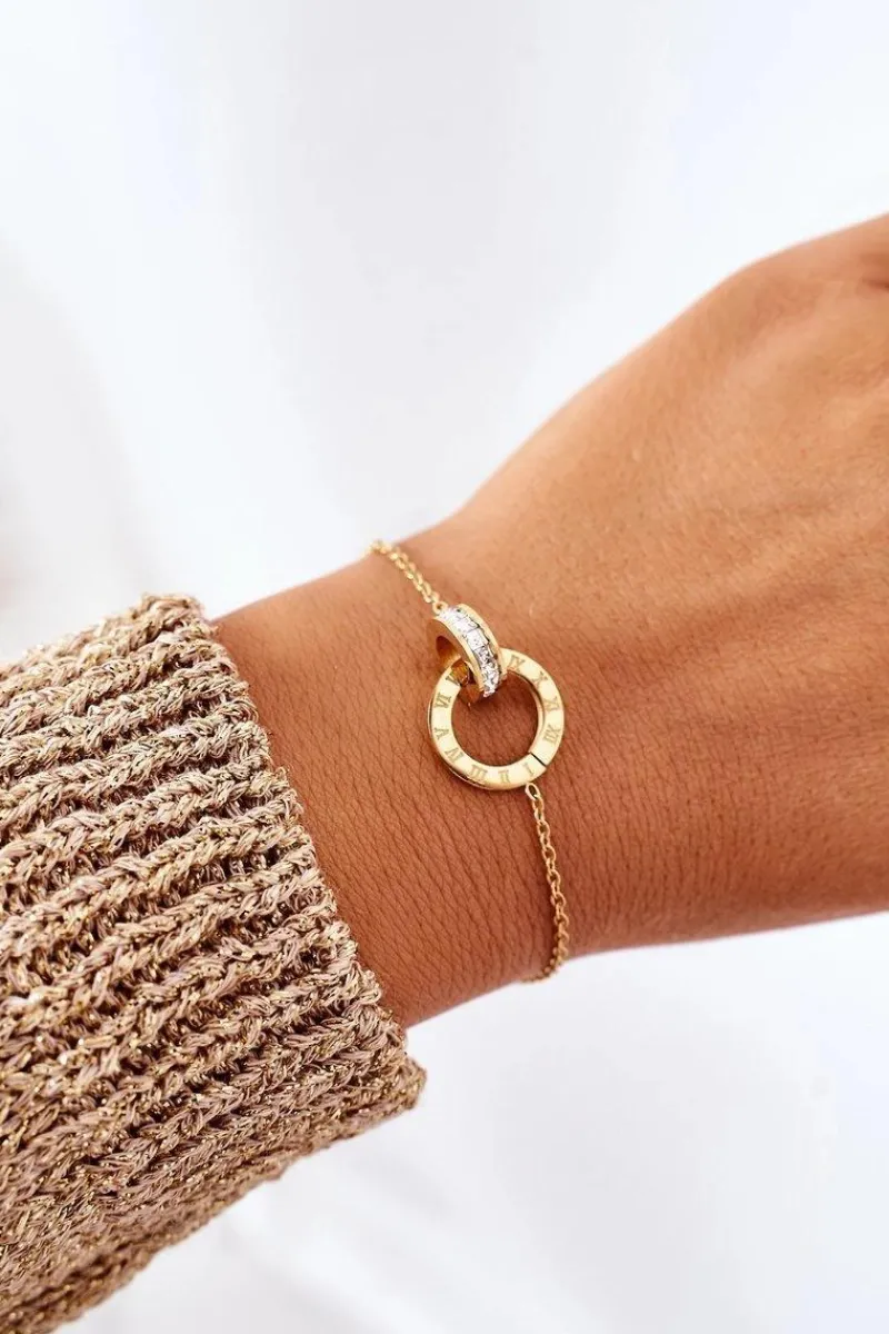 Sale Giorgio&Dario Bransoletka Na Łańcuszku Z Cyrkoniami Złoty