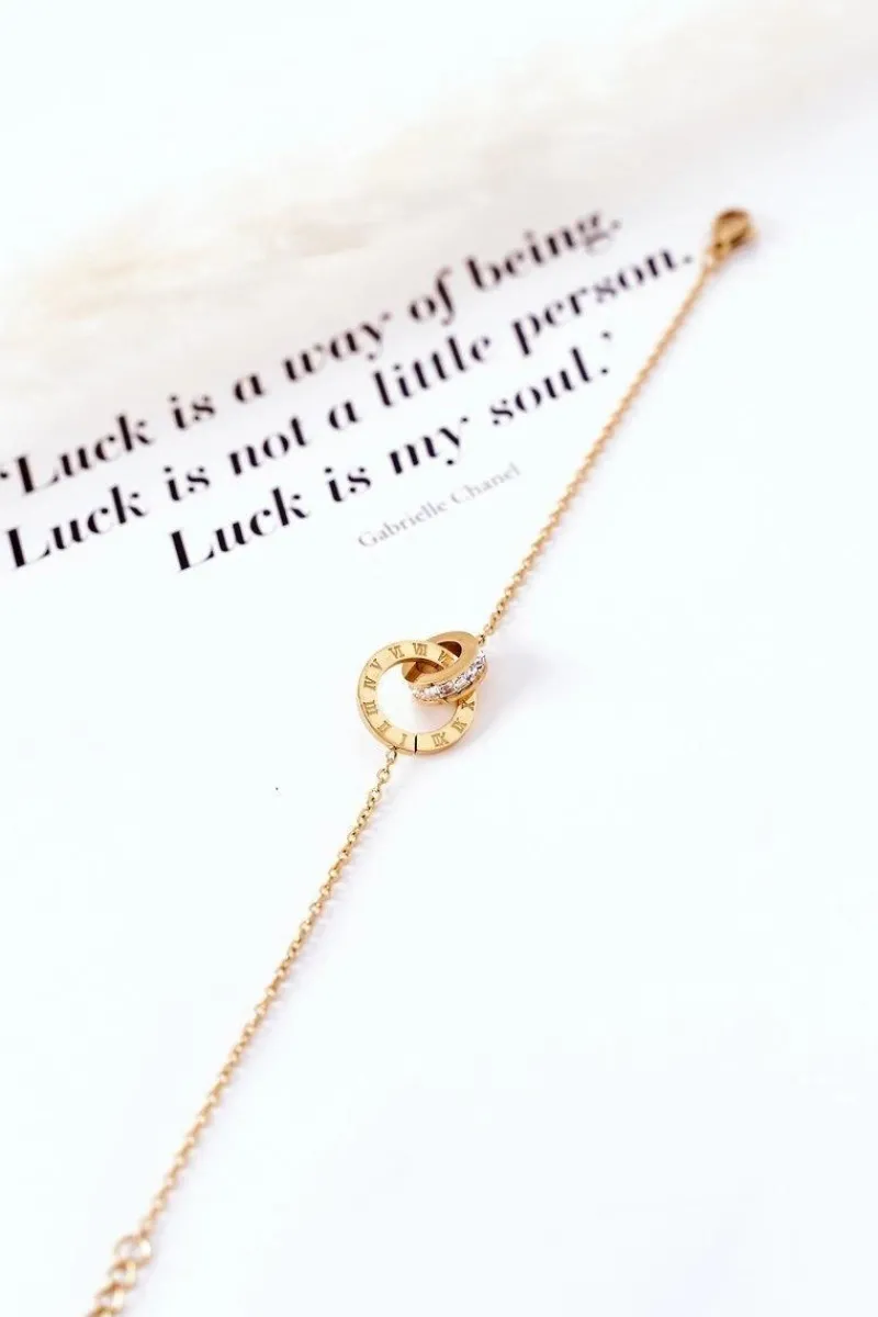 Sale Giorgio&Dario Bransoletka Na Łańcuszku Z Cyrkoniami Złoty