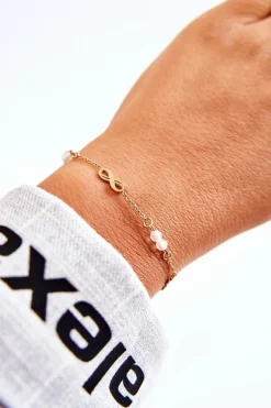 Best Bransoletka Na Łańcuszku Znak Nieskończoności Złota Bransoletki