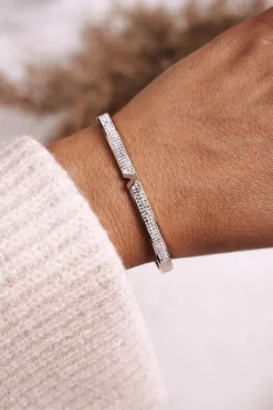 Bransoletki>Glam Chic Bransoletka Stalowa z Cyrkoniami Różowe Złoto Venus