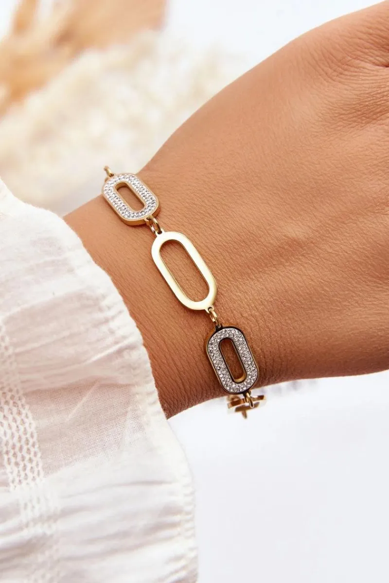 Sale Bransoletka Z Owalnymi Zawieszkami Złota Bransoletki