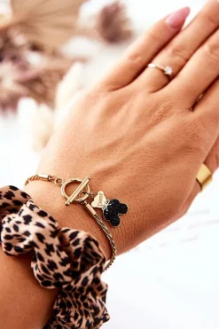 Online Bransoletka Z Zawieszką Miś Złota Lizz Bransoletki