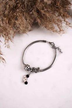 Bransoletki>Boto Bransoletka z Zawieszkami Charms Serduszka Srebrna Miki