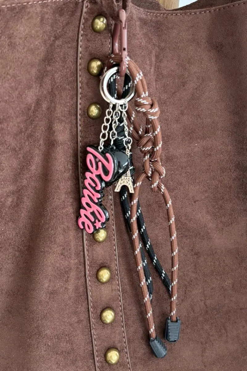 Breloki>Boto Breloczek Do Torebki Kluczy Barbie Wieża Eiffla Serduszko Celith