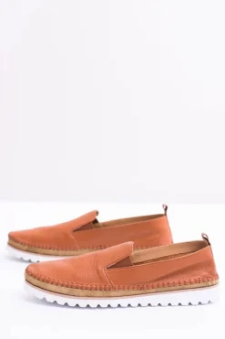 Outlet Brązowe Męskie Skórzane Mokasyny Perlugo Męskie Mokasyny Wsuwane