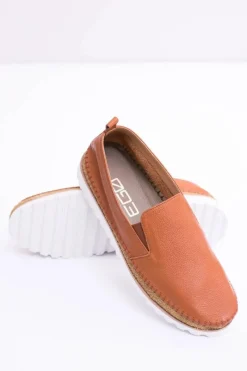 Outlet Brązowe Męskie Skórzane Mokasyny Perlugo Męskie Mokasyny Wsuwane