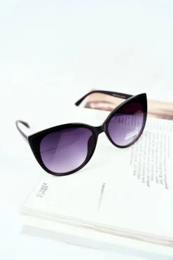 Okulary>PRIUS Brązowe Okulary Przeciwsłoneczne PR-V26 Różowe Złoto Brokat