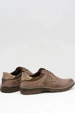 Boto Brązowe Skórzane Męskie Ocieplane Półbuty Ernesto Na Zimę