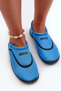 Trampki Damskie Slip-On></noscript>Big Star Shoes Buty Do Wody Damskie e Big Star NN274A802 Niebieski