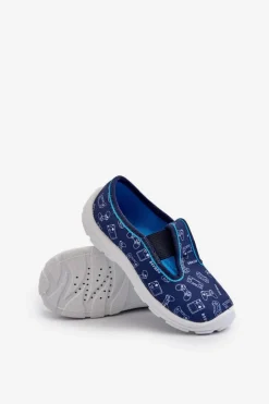 Clearance BEFADO Buty Kapcie Dziecięce Wsuwane 975X182 Granatowe