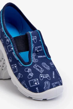 Clearance BEFADO Buty Kapcie Dziecięce Wsuwane 975X182 Granatowe