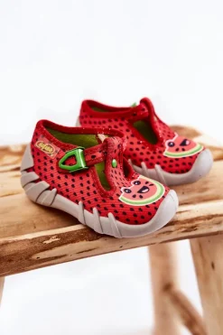 BEFADO Buty Papcie Arbuzy 110P459 Czerwone