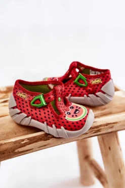 BEFADO Buty Papcie Arbuzy 110P459 Czerwone