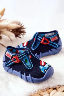 Online Buty Papcie Betoniarka 110P385 Granatowe Dzieci Chłopięce