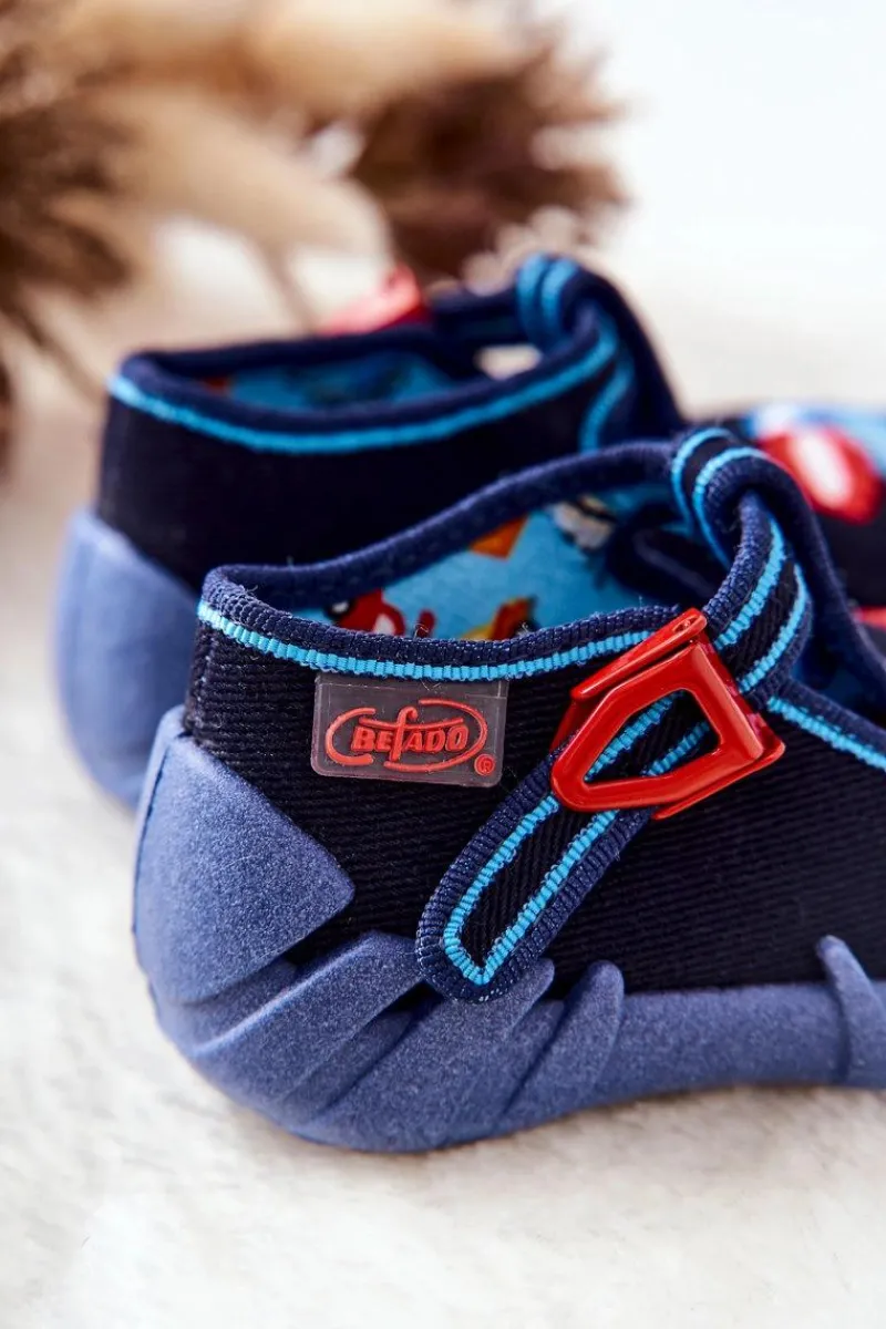 Online Buty Papcie Betoniarka 110P385 Granatowe Dzieci Chłopięce