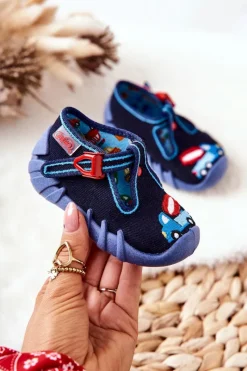 Online Buty Papcie Betoniarka 110P385 Granatowe Dzieci Chłopięce