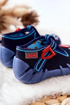 Online Buty Papcie Betoniarka 110P385 Granatowe Dzieci Chłopięce