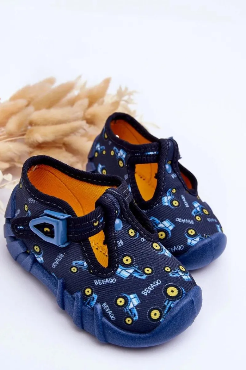 Chłopięce>BEFADO Buty Papcie Chłopięce 110P477 Granatowe