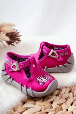 Sale Buty Papcie Jednorożce 110P435 Różowe Dzieci Dziewczęce