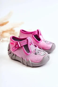 Discount BEFADO Buty Papcie Kotek 110P433 Różowe