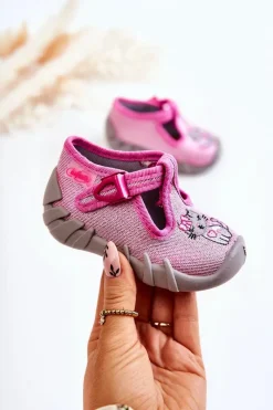 Discount BEFADO Buty Papcie Kotek 110P433 Różowe