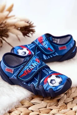 Chłopięce>BEFADO Buty Papcie Na Rzep 273X321 Niebieskie