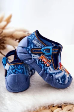 New BEFADO Buty Papcie Piesek I Straż 110P354 Niebieskie