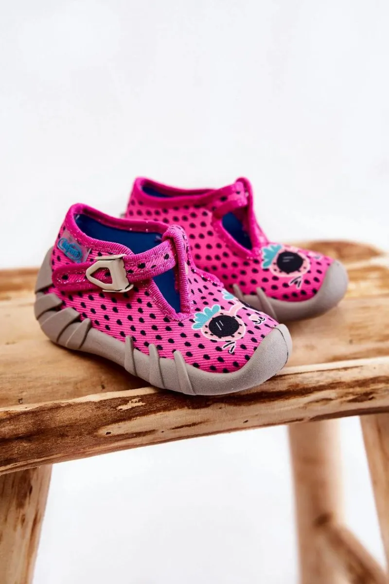 Dziewczęce>BEFADO Buty Papcie Truskawki 110P455 Różowe