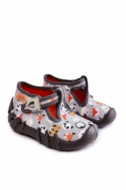 Online BEFADO Buty Papcie Zwierzątka 110P460 Szare