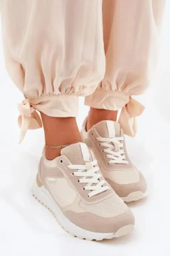Clearance Boto Buty Sportowe Damskie Beżowe Laaksona