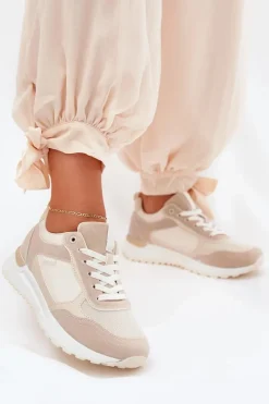 Clearance Boto Buty Sportowe Damskie Beżowe Laaksona