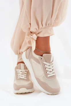 Clearance Boto Buty Sportowe Damskie Beżowe Laaksona