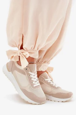 Clearance Boto Buty Sportowe Damskie Beżowe Laaksona