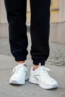 Hot Big Star Shoes Buty Sportowe Damskie Big Star NN274A095 HI-POLY SYSTEM Biało-Zielone Biały