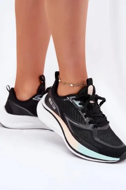 Best Buty Sportowe Damskie Big Star RR274A160 HI-POLY SYSTEM Czarne Damskie Buty Sportowe Big Star|Sneakersy Damskie