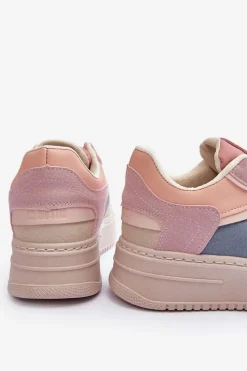 Online Buty Sportowe Damskie Big Star MM274233 Różowo-Beżowe Damskie Buty Sportowe Big Star|Sneakersy Damskie