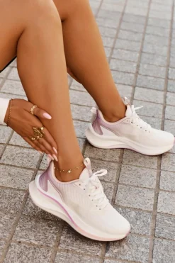 Hot Buty Sportowe Damskie Big Star RR274A161 HI-POLY SYSTEM Białe Damskie Buty Sportowe Big Star|Sneakersy Damskie