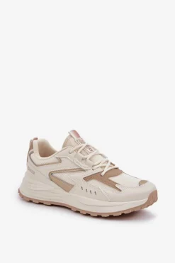 New Buty Sportowe Damskie Big Star NN274A096 HI-POLY SYSTEM Beżowe Damskie Buty Sportowe Big Star|Sneakersy Damskie