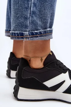 Best Boto Buty Sportowe Damskie Czarne Chloette