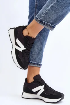 Best Boto Buty Sportowe Damskie Czarne Chloette