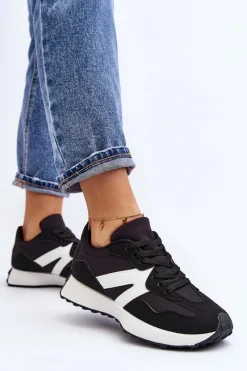 Best Boto Buty Sportowe Damskie Czarne Chloette