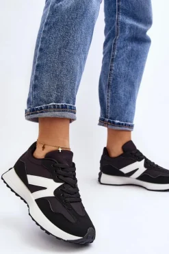 Best Boto Buty Sportowe Damskie Czarne Chloette