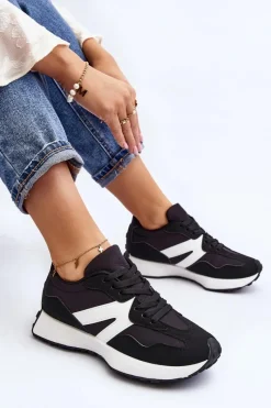 Best Boto Buty Sportowe Damskie Czarne Chloette